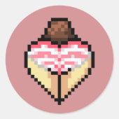 Rond Sticker shimapan rose (Devant)