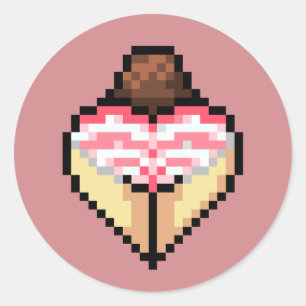 Rond Sticker shimapan rose