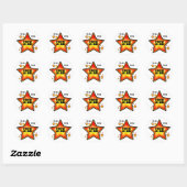 Rond Sticker Shinning Star (Feuille)