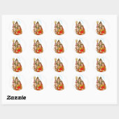 Rond Sticker Shiv Parvati (Feuille)