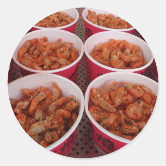 Rond Sticker Shrimps (Devant)