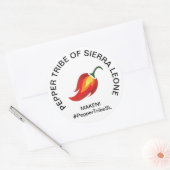 Rond Sticker Sierra Leone Pepper Tribe (Enveloppe)
