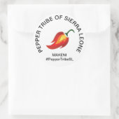 Rond Sticker Sierra Leone Pepper Tribe (Sac)