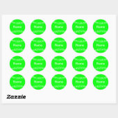 Rond Sticker Silhouette Softball Vert (Feuille)