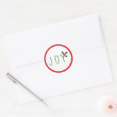 Rond Sticker simple Joie Holiday (Enveloppe)