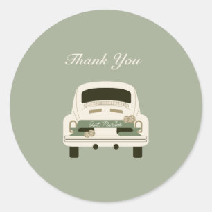 Rond Sticker simple Whimsical & Fun pour Cartes de Reme