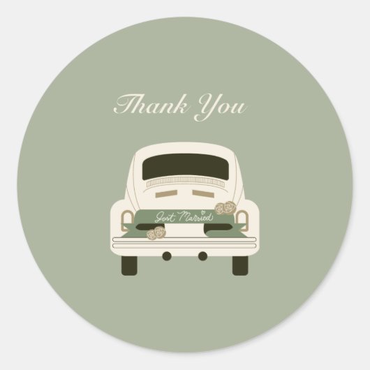 Rond Sticker simple Whimsical & Fun pour Cartes de Reme (Devant)