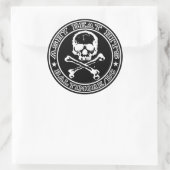 Rond Sticker SKULL Beat Hits (Sac)