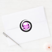 ROND STICKER SKULL HYPNO (Enveloppe)