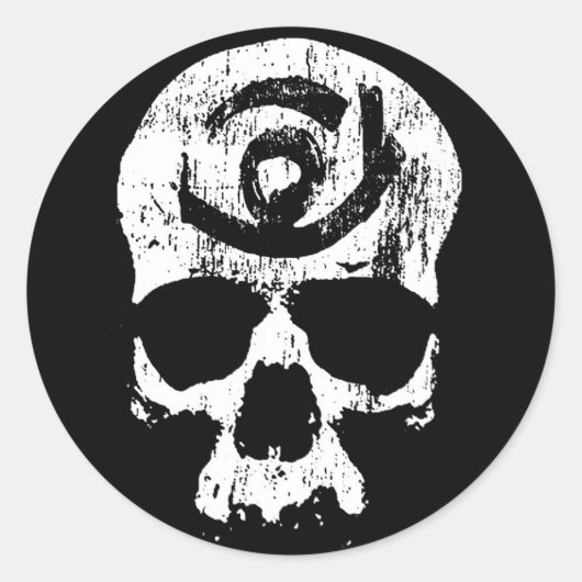Rond Sticker SKULL TSOI (Devant)