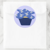 Rond Sticker Skuls et Cupcakes (Sac)