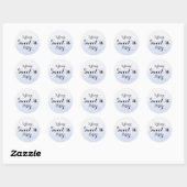 Rond Sticker Sky Blue Pastel Ombre Sweet 16 (Feuille)