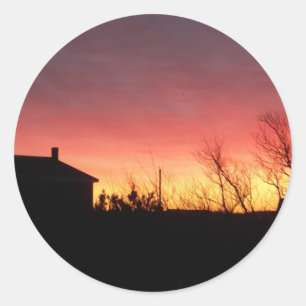 Rond Sticker Sky Fire