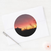 Rond Sticker Sky Fire (Enveloppe)