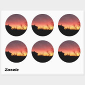 Rond Sticker Sky Fire (Feuille)