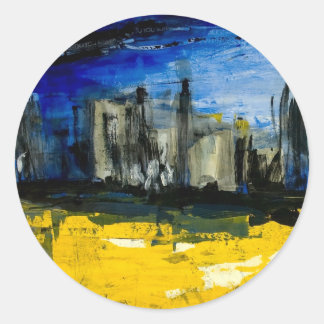 Rond Sticker Skyline