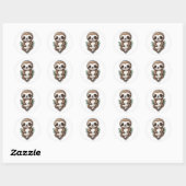 Rond Sticker Sleepy Sloth - Une Créature Couteuse (Feuille)