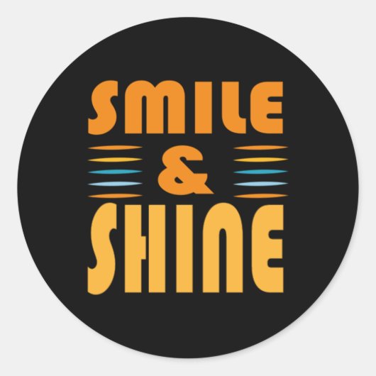 Rond Sticker Smile Shine #1155 (Devant)