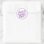 Rond Sticker Smile Shine Purple (Sac)