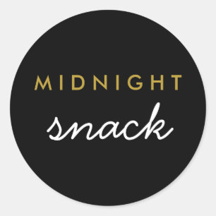 Rond Sticker Snack de minuit