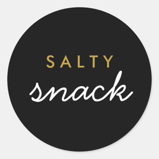 Rond Sticker Snack Salty (Devant)