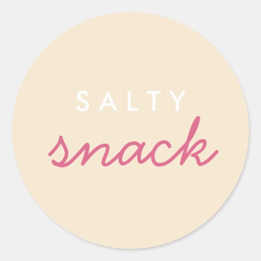Rond Sticker Snack Salty (Devant)