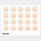 Rond Sticker Snack Sweet (Feuille)