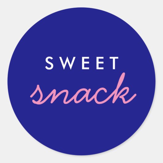 Rond Sticker Snack Sweet (Devant)