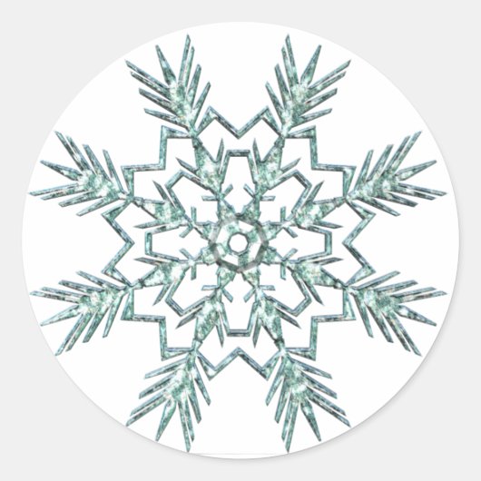 Rond Sticker SnowFlake (Devant)