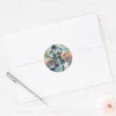 Rond Sticker Snowman (Enveloppe)