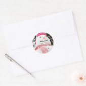Rond Sticker SnowMan (Enveloppe)