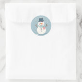Rond Sticker Snowman mignon (Sac)