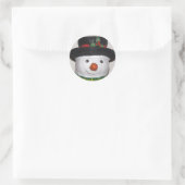 Rond Sticker Snowman très mignon (Sac)