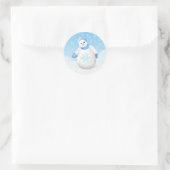 Rond Sticker Snowman Wonderland (Sac)