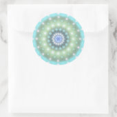 Rond Sticker Soft Turquoise Mandala (Sac)