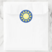Rond Sticker solaire jaune (Sac)