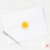 Rond Sticker solaire mignon (Enveloppe)