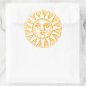 Rond Sticker Soleil Et Rayons (Sac)