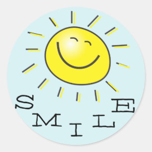 Rond Sticker Soleil Smile