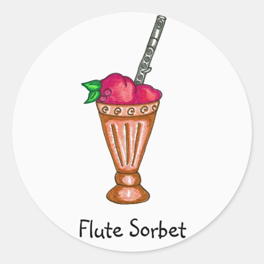 Rond Sticker Sorbet Flûte (Devant)