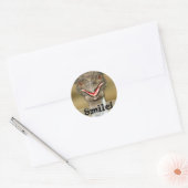 Rond Sticker souriant (Enveloppe)