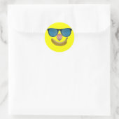 Rond Sticker souriant (Sac)