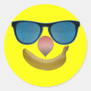 Rond Sticker souriant
