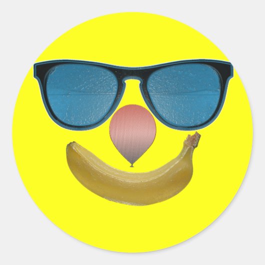 Rond Sticker souriant (Devant)