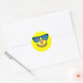 Rond Sticker souriant (Enveloppe)