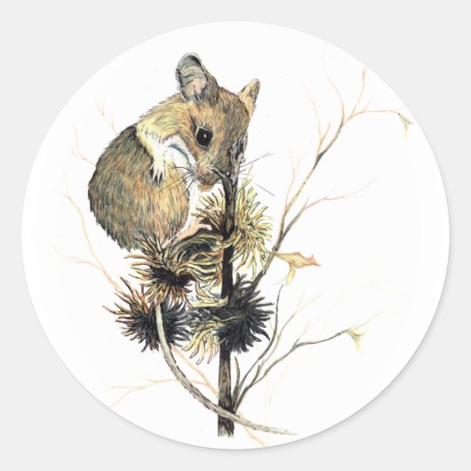 Rond Sticker souris (Devant)