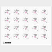 Rond Sticker Souris Ballerina One (Feuille)