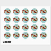Rond Sticker souvenirs (Feuille)