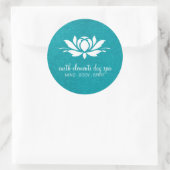 Rond Sticker Spa de jour et fleur Lotus Classy (Sac)