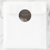 Rond Sticker Spa de salon Beige Brown (Sac)